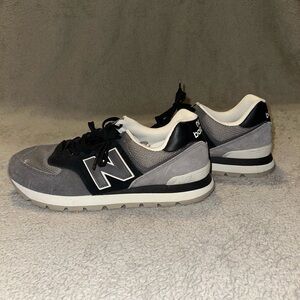 New Balance Men's Black and Gray Sneakers